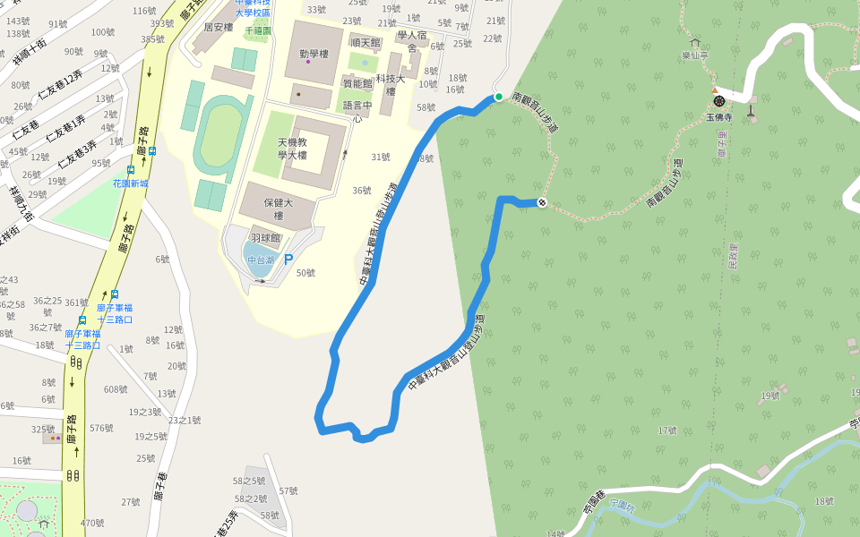 中臺科大觀音山登山步道