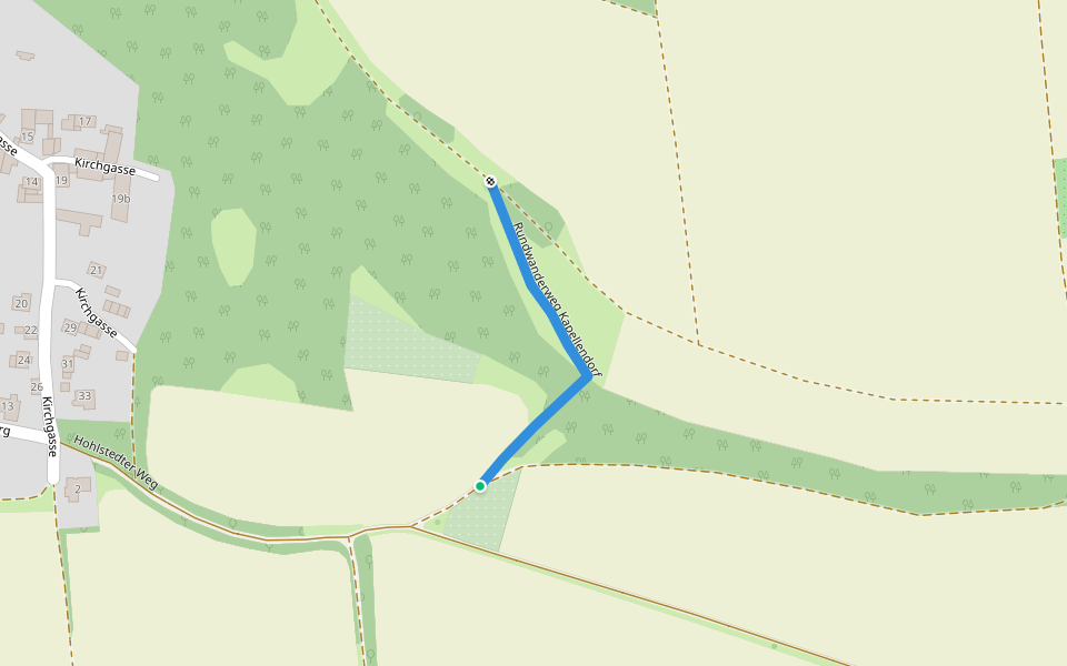 Rundwanderweg Kapellendorf walking route map in Kapellendorf