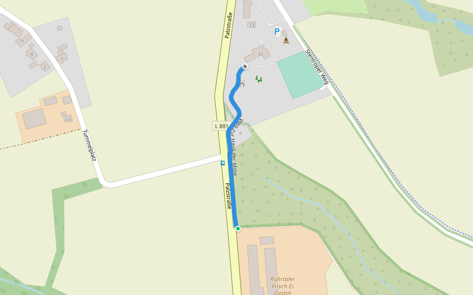 Weg zur Haus der Mitte walking route map in Fröndenberg/Ruhr