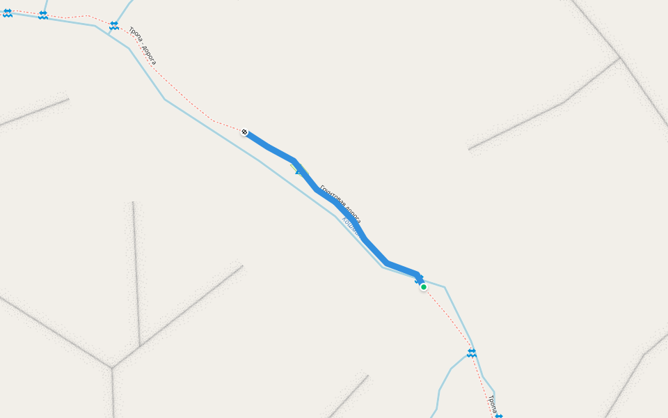 Грунтовая дорога walking route map in Akbulak