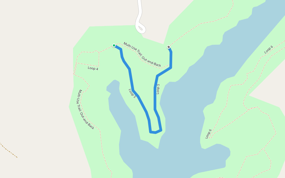 Loop 5 walking route map in Gloucester