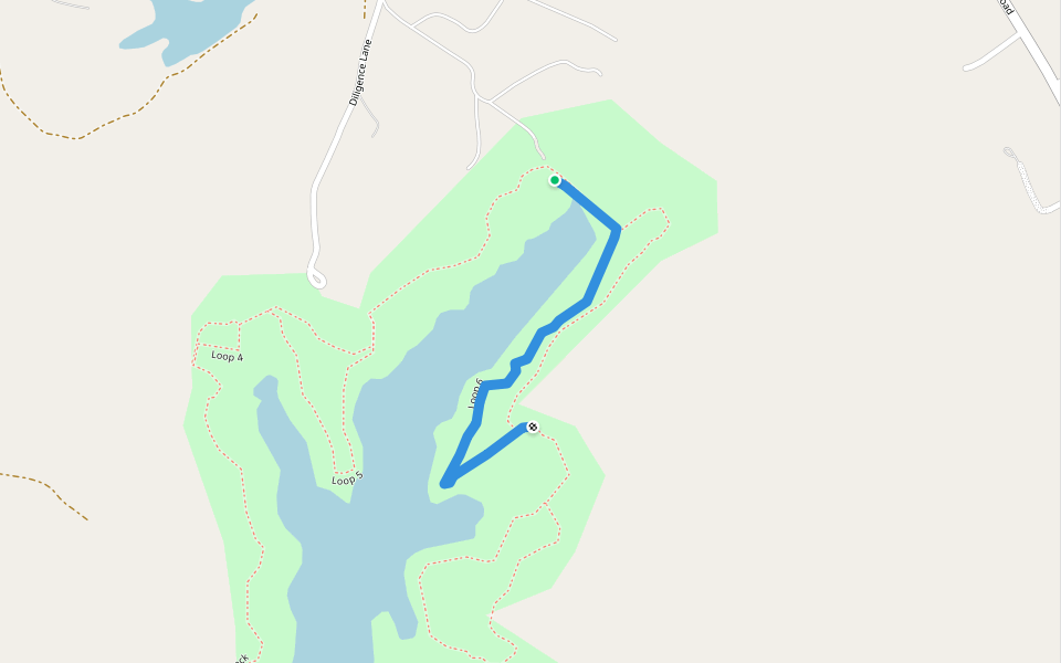 Loop 6 walking route map in Gloucester