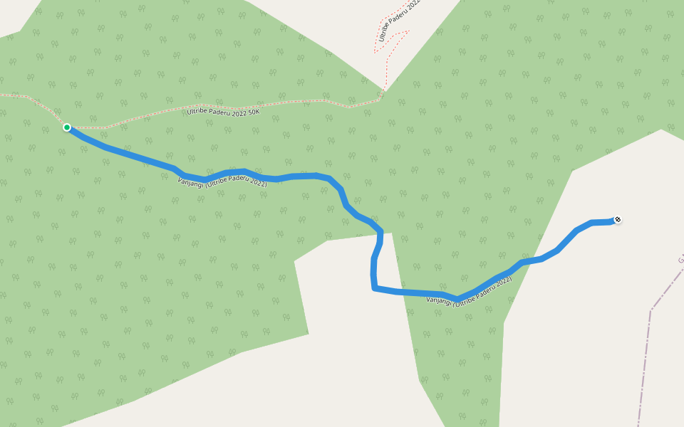 Vanjangi (Ultribe Paderu 2022) walking route map in Paderu