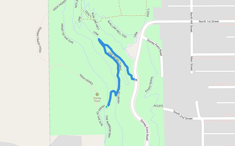 ONE OF MY TURNS walking route map in La Crescent