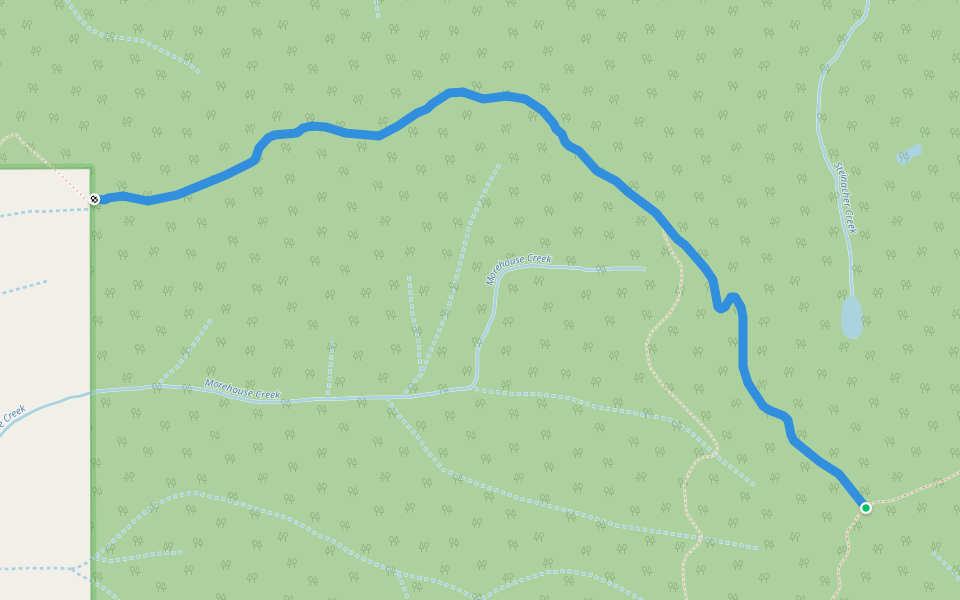 Portuguese Trail walking route map in Sawyers Bar