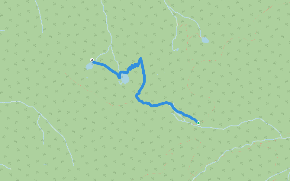 Ethel Trail walking route map in Sawyers Bar