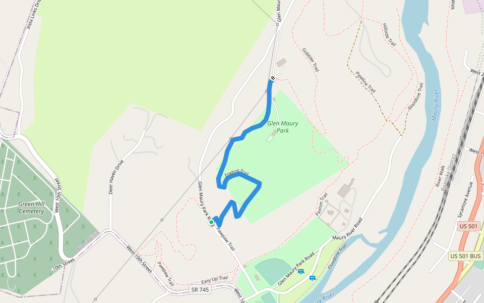 Foxtrot Trail walking route map in Buena Vista