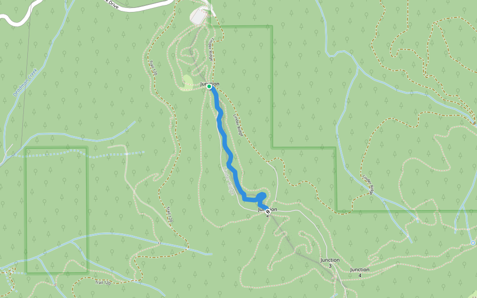 Blue Jay walking route map in Mead