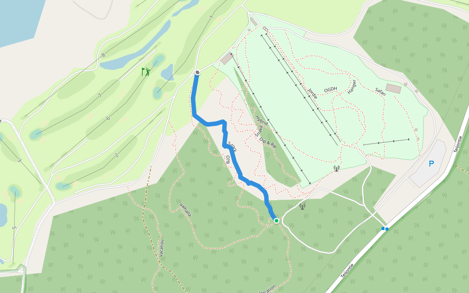 S-rock walking route map in Mathildedal