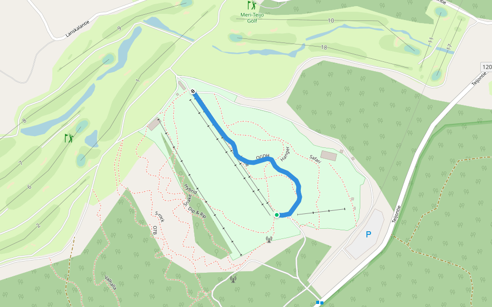 OGDH walking route map in Mathildedal