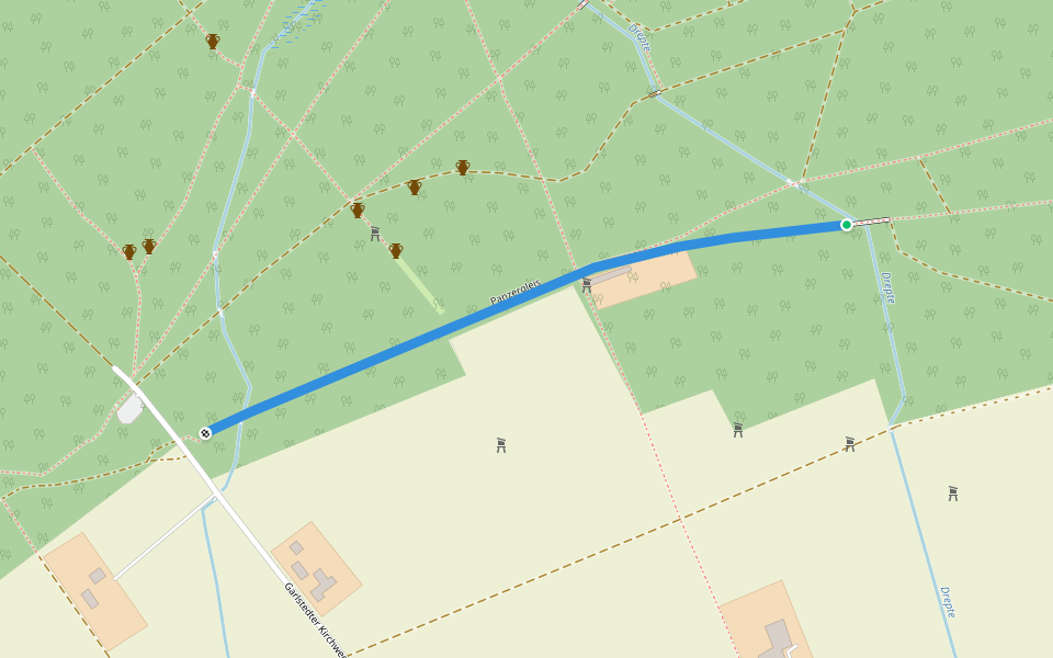 Panzergleis walking route map in Osterholz-Scharmbeck