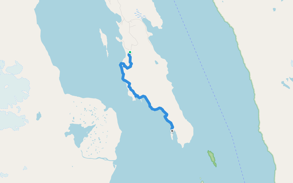 Ayiklutu Trail walking route map in Haines