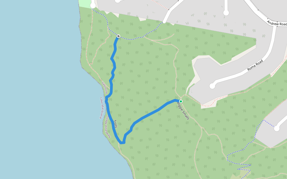 Trolls walking route map in Valentine