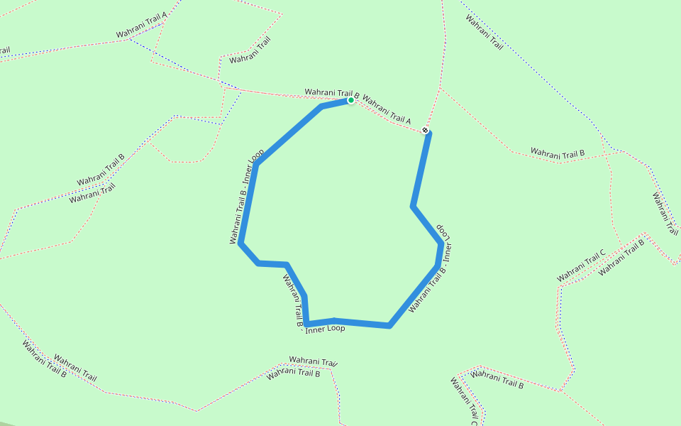 Wahrani Trail B - Inner Loop walking route map in Lanexa