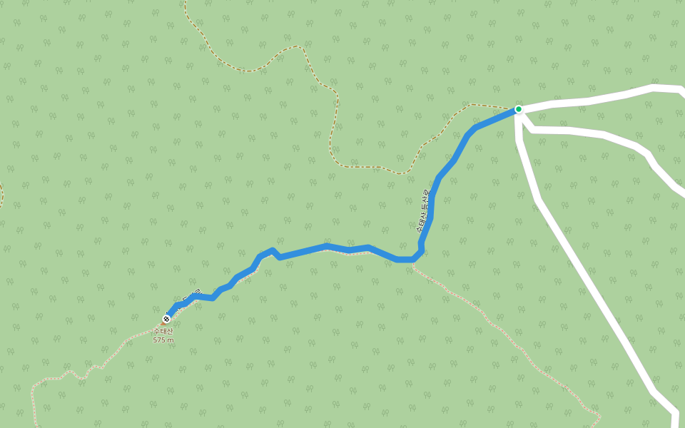 수태산 등산로 walking route map in Goseong
