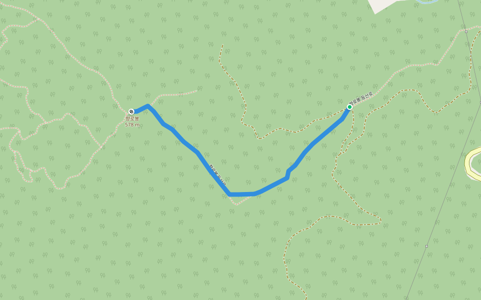 향로봉 등산로 walking route map in Goseong