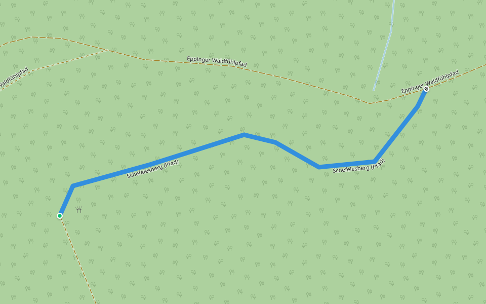 Schefelesberg (Pfad) walking route map in Eppingen