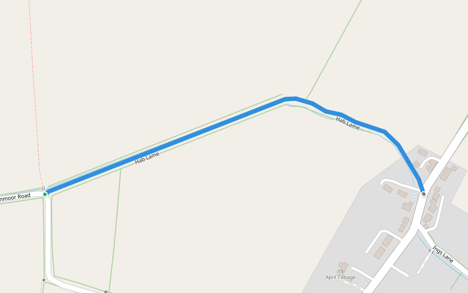 Hab Lame walking route map in Thorganby