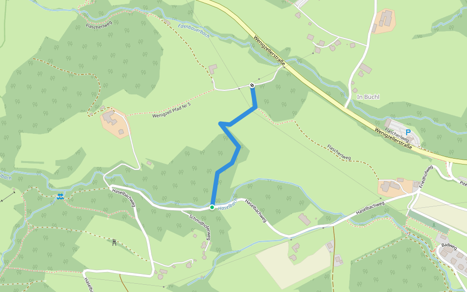 Wenigzell Pfad Nr 4 walking route map in Kandlbauer