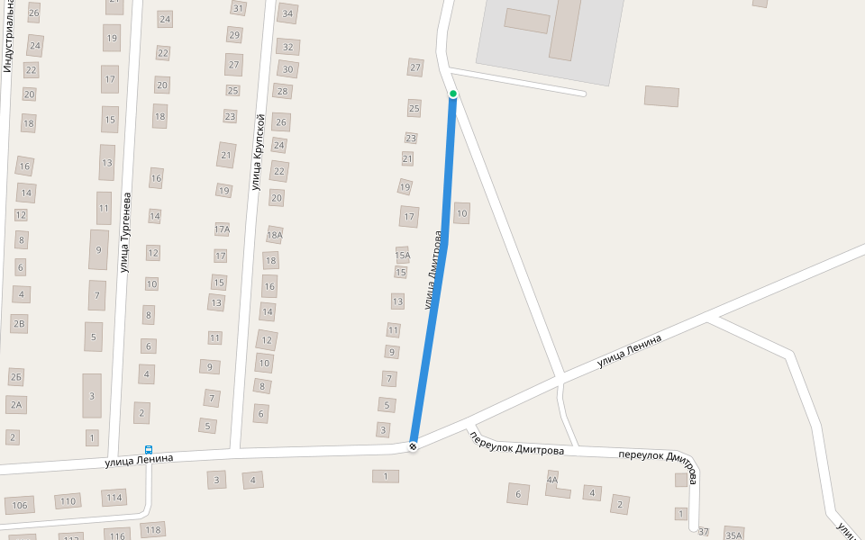 улица Дмитрова walking route map in Pushta