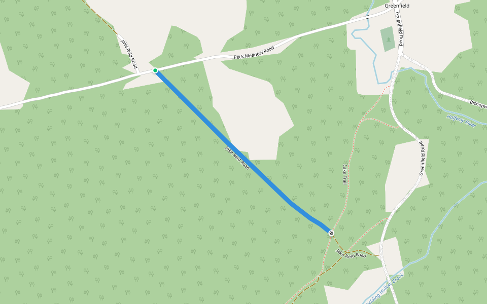 Jake Reid Road walking route map in Wolfville