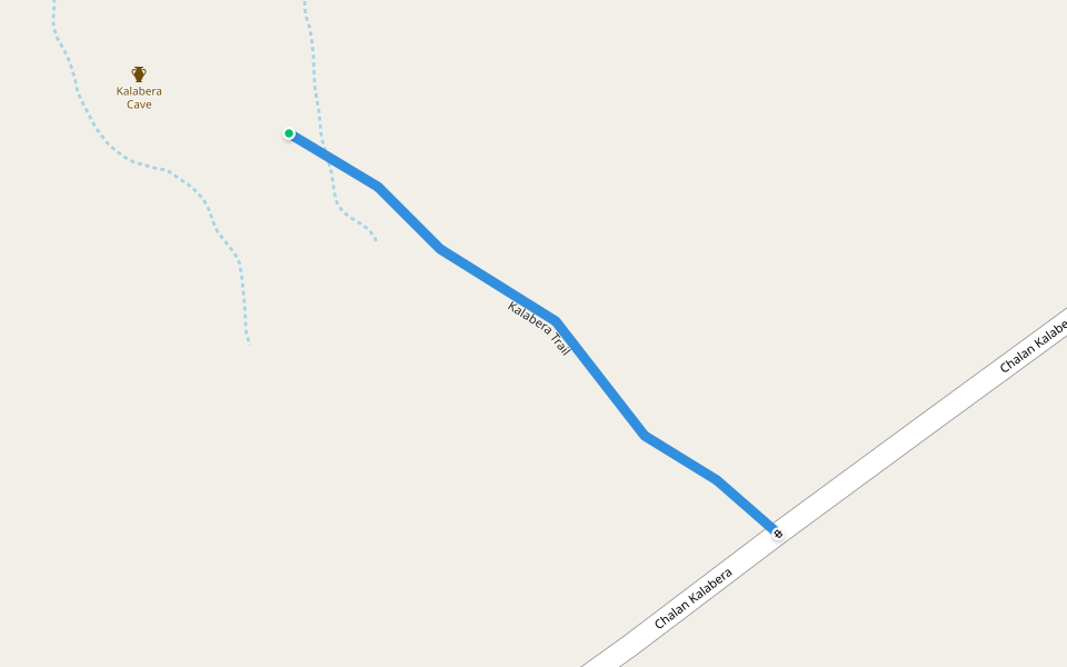 Kalabera Trail walking route map in Puerto Rico