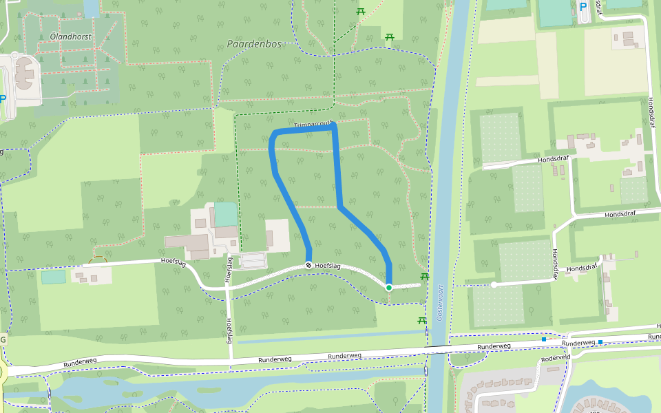 Trimparcours walking route map in Lelystad