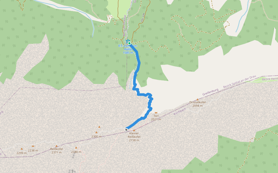 Padiaursteig walking route map in Egg