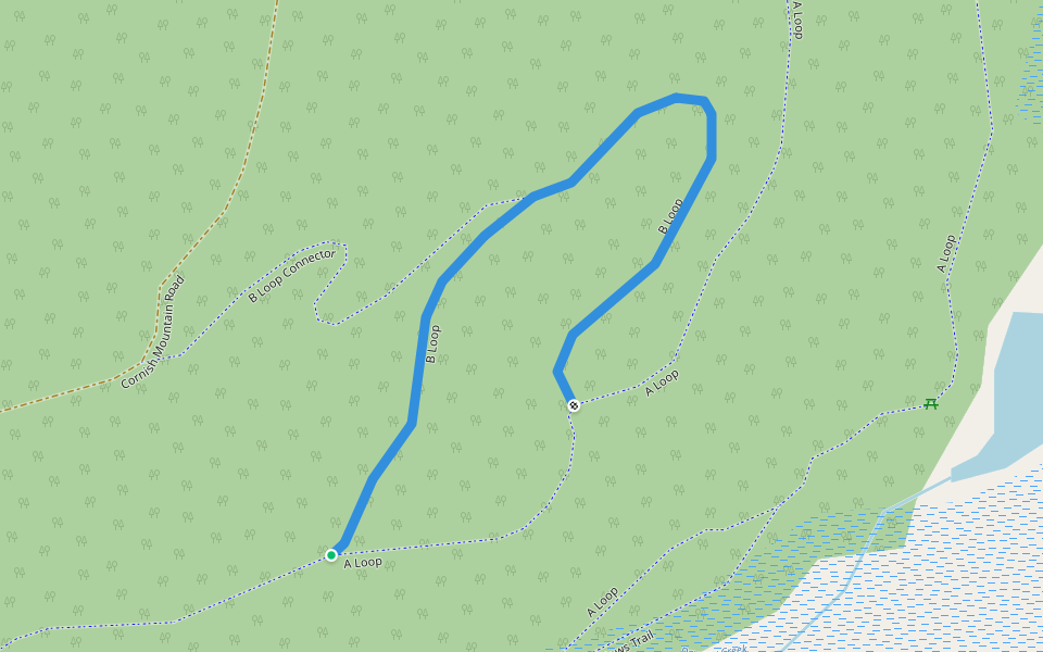 B Loop walking route map in Wells