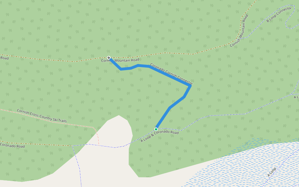 Coronado Cornish Connector walking route map in Wells