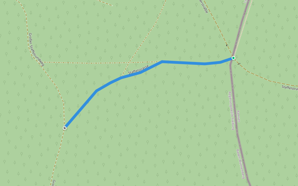 Staffelstrasse walking route map in Ramsen