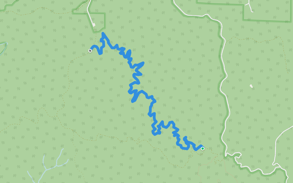 Mitchell Ridge Trail walking route map in Mount Hope