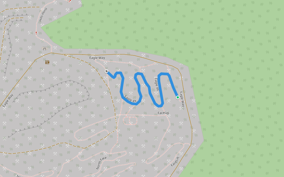 Eagle 4X walking route map in Crafers West