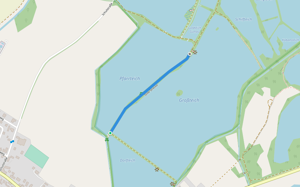 Stille Strecke walking route map in Malschwitz