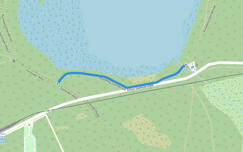 Rundweg Goerdensee walking route map in Brandenburg an der Havel