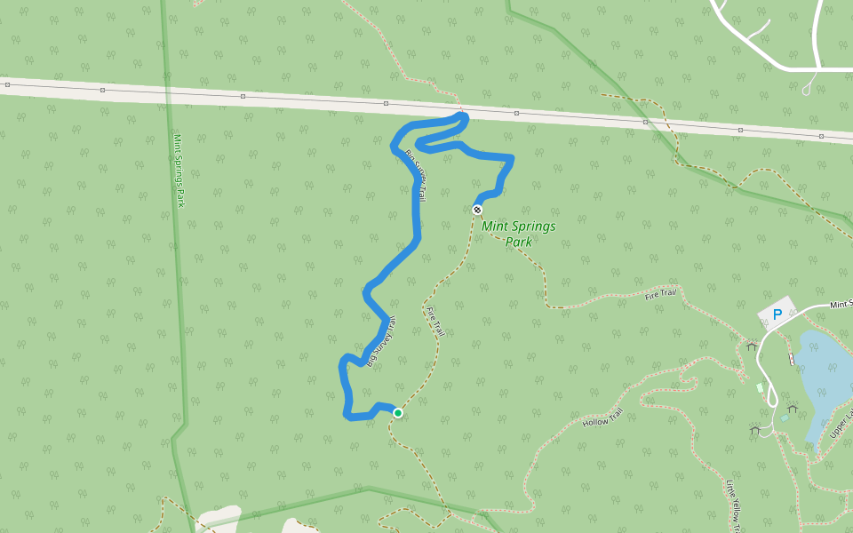 Big Survey Trail walking route map in Weyers Cave