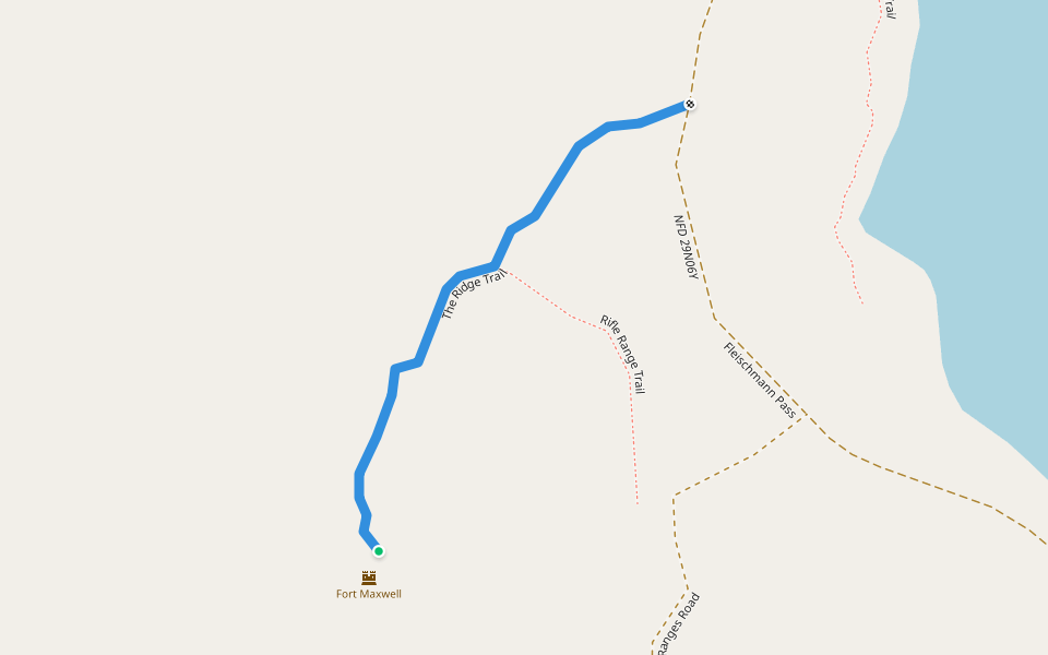 The Ridge Trail walking route map in Chester