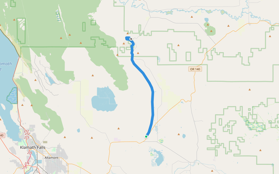 OC&E Woods Line State Trail walking route map in Bonanza