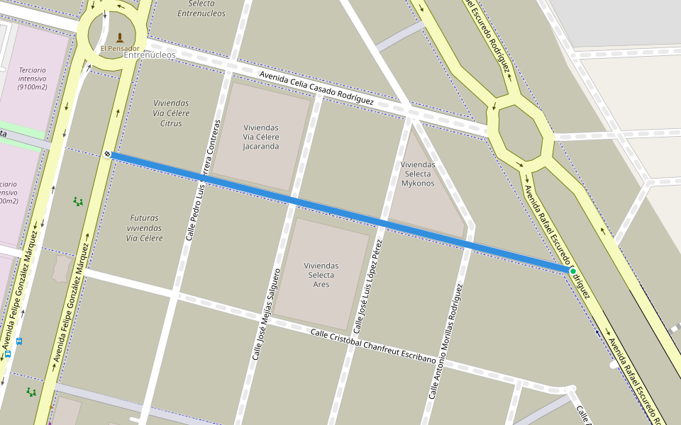 Calle Pepe Arquellada walking route map in Dos Hermanas