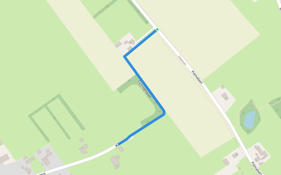 Curringhepad walking route map in Kornhorn