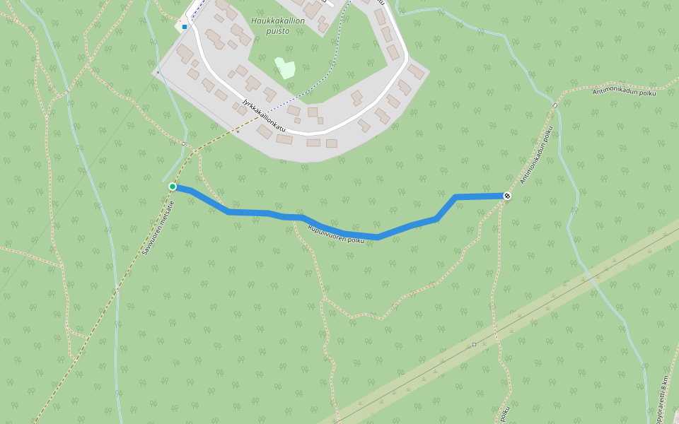 Rupulivuoren polku walking route map in Seinäjoki