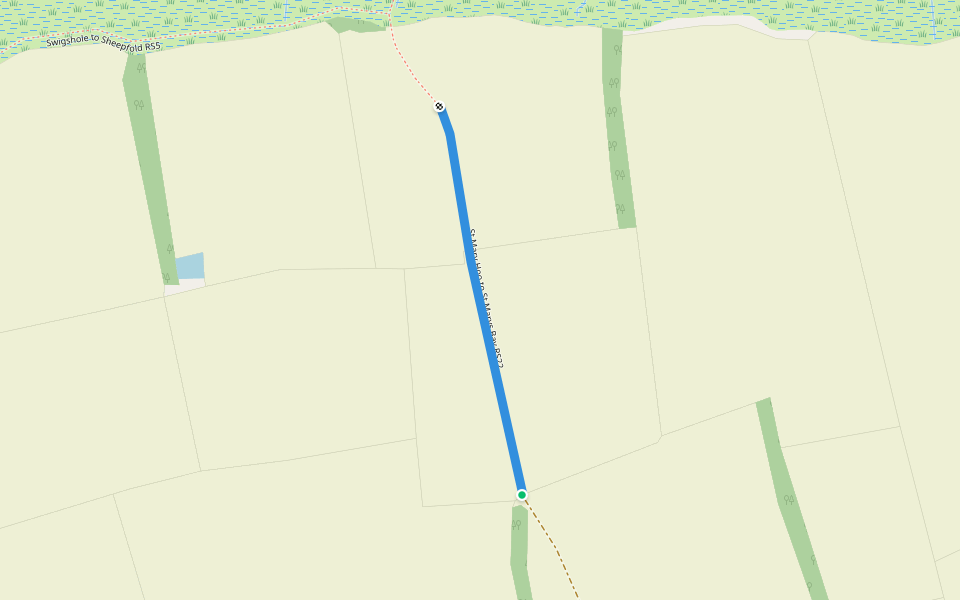 St Mary Hoo to St Marys Bay RS22 walking route map in Saint Mary Hoo