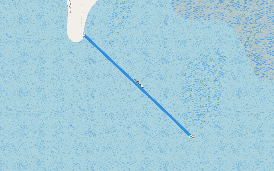 walkway walking route map in Lapu-Lapu City