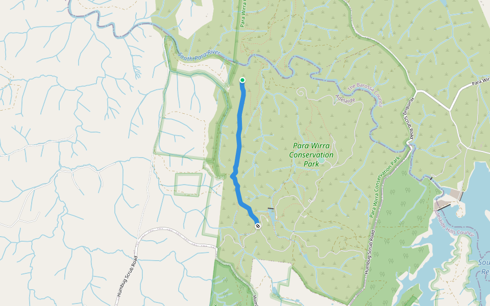 Devils Nose Track walking route map in Yattalunga