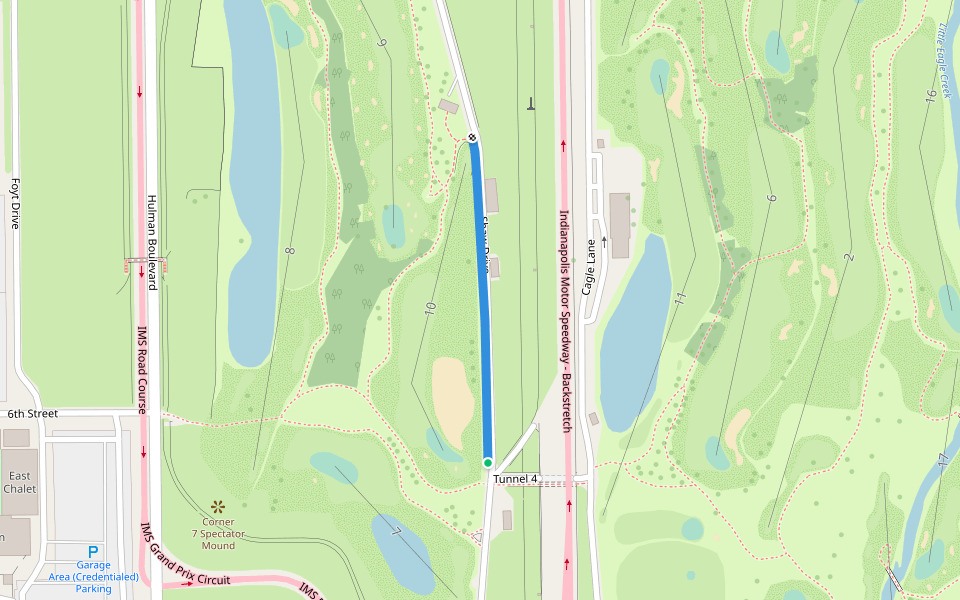 Shaw Drive - golf cart lane