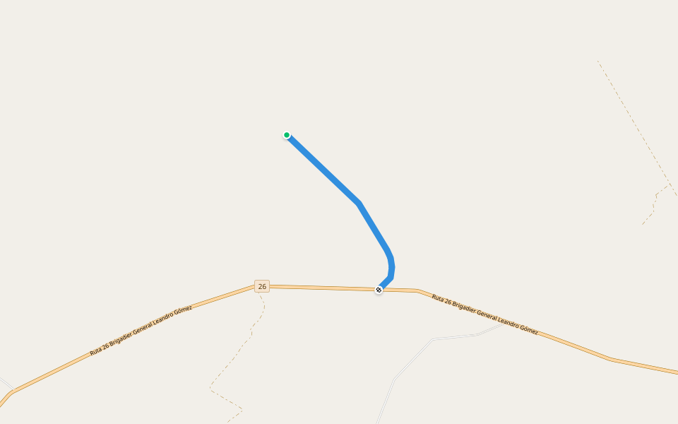 Ruta 4 walking route map in El Eucaliptus