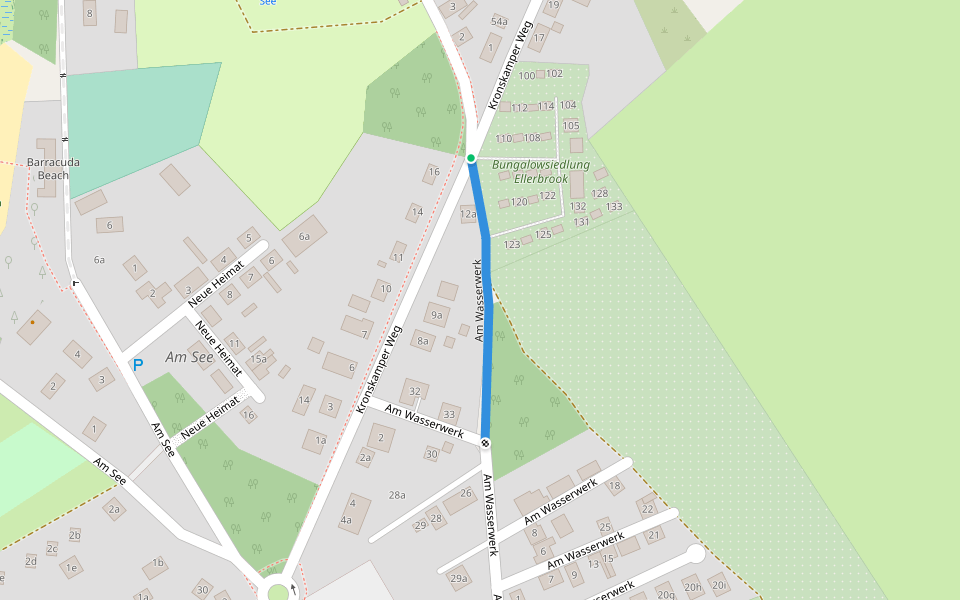 Am Wasserwerk walking route map in Neustadt-Glewe