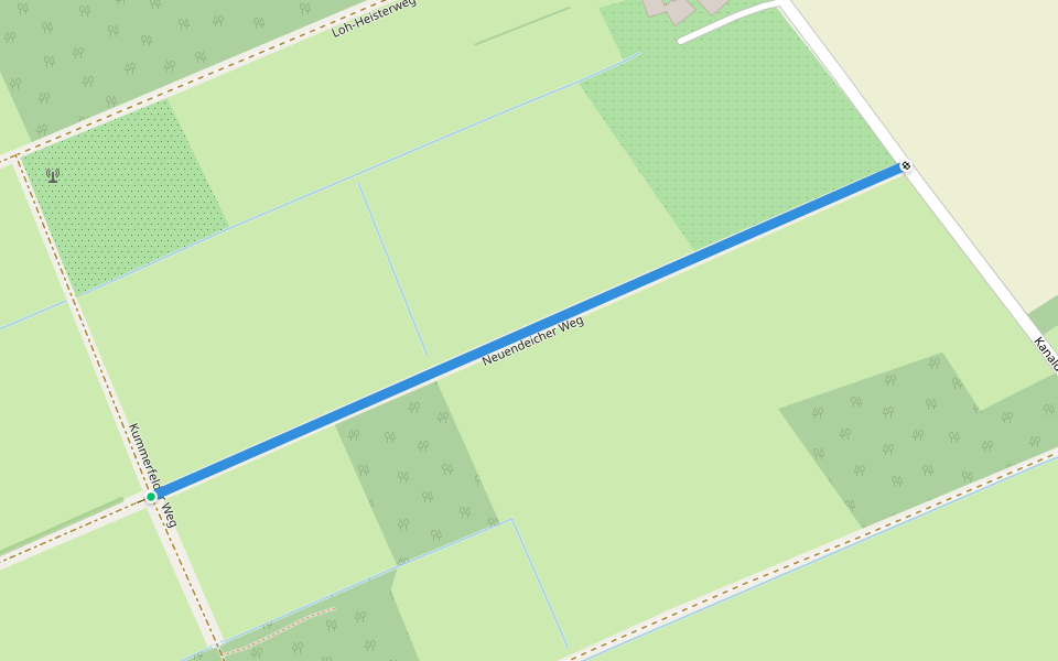 Neuendeicher Weg walking route map in Tornesch