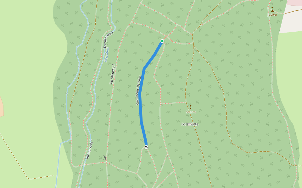 Kurt-Heinrich-Weg walking route map in Ottobeuren