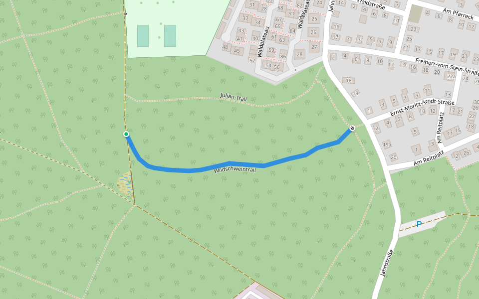 Wildschweintrail walking route map in Kelkheim (Taunus)